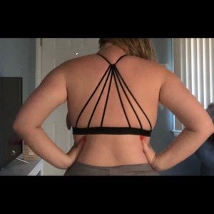 Black lace detailed bralette